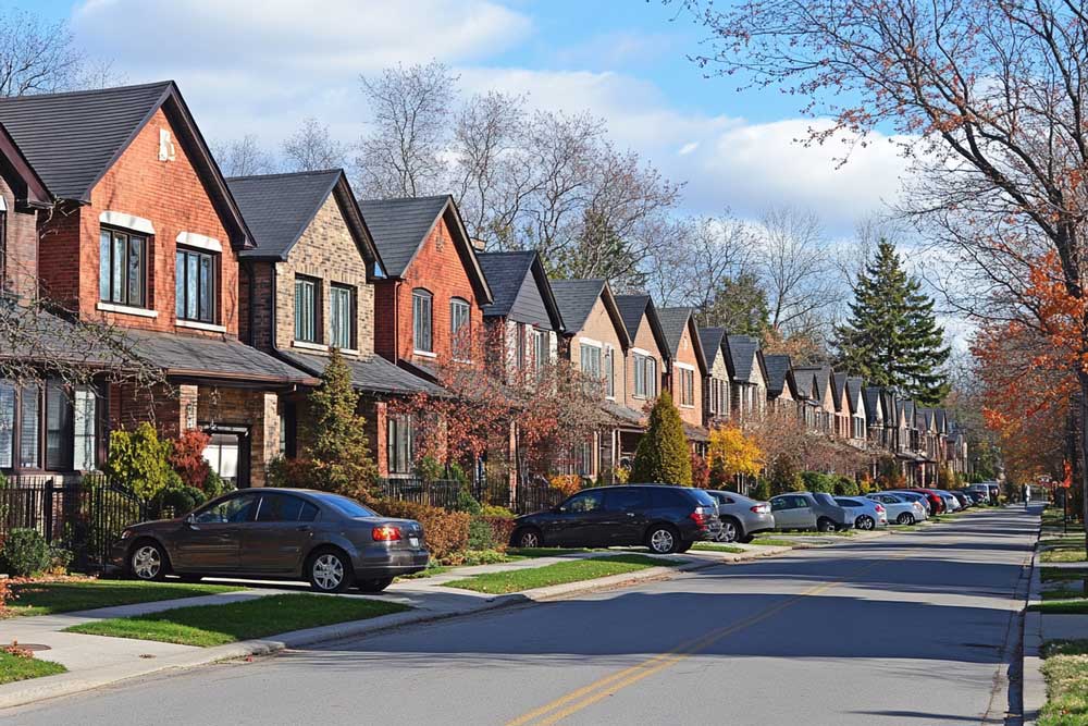 Suburban filming location in Toronto and Ontario